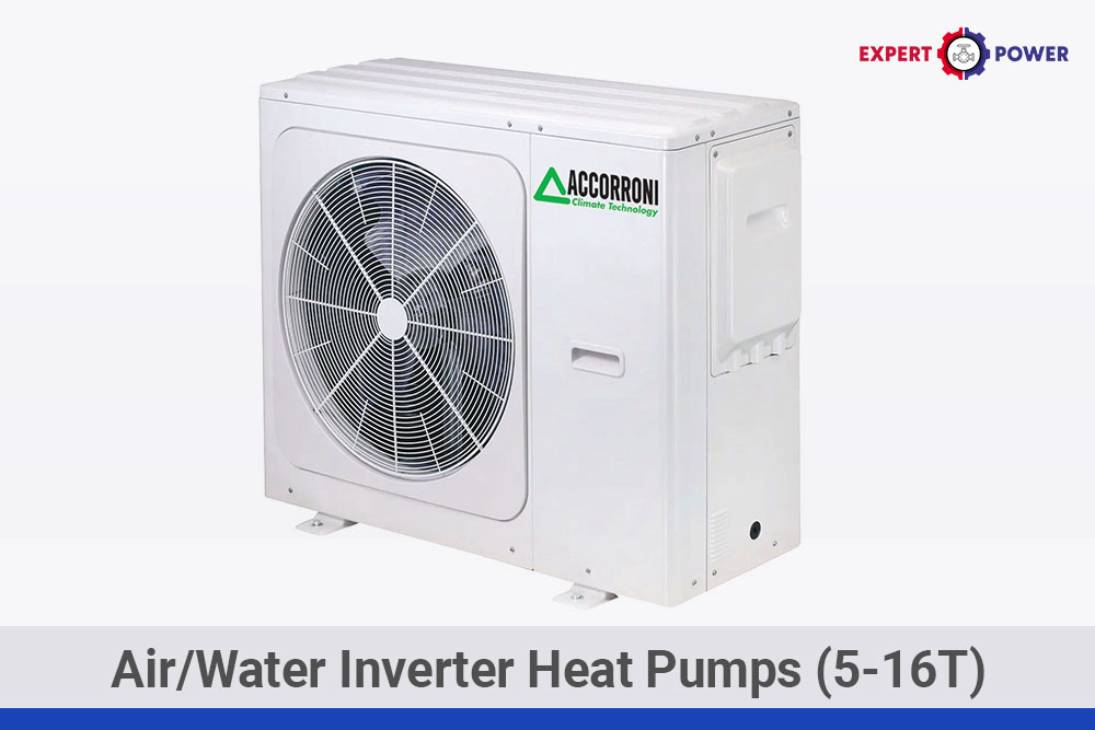 Accoroni HPE EVO 5–16T high-efficiency air/water inverter heat pump